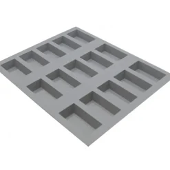 Online DE BUYER Elastomoule Financier - 15 empreintes 21 x 17,6 cm - Silicone