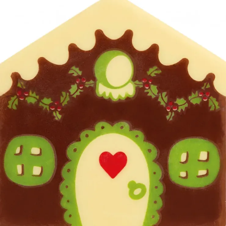 Hot FLORENSUC Embout de Bûche Maison Matriochka 8,5 cm Décor en Chocolat (x42)