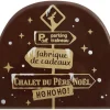 FLORENSUC Embout de Bûche Pancartes de Noël 8,4 cm Décor en Chocolat (x42)