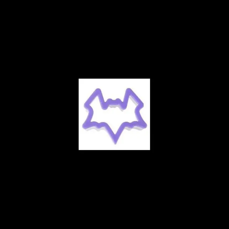 Clearance WILTON Emporte Pièce Inox Chauve-Souris Bord Epais Violet