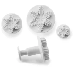 Hot IBILI Emporte-Pièce avec Poussoir Flocon de Neige (x3)