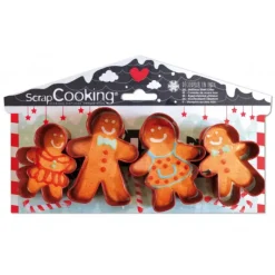 Sale SCRAPCOOKING Emporte-Pièces Bonshommes Pain d'Epices (x4)