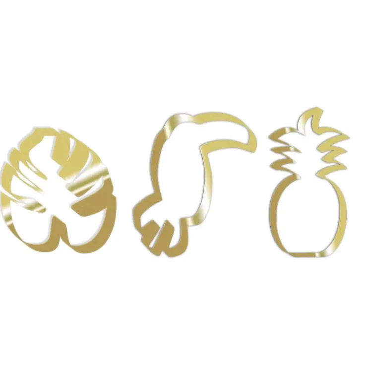 Discount SCRAPCOOKING Emporte-Pièces Toucan, Ananas, Feuille Tropicale Inox x3