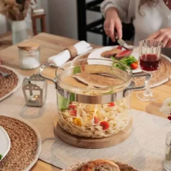 Discount MASTRAD Faitout en Verre avec Couvercle 20 x H 15 cm Belissam