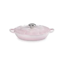 LE CREUSET Faitout Fonte Émaillée Pétales Shell Pink 26 cm