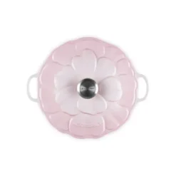 LE CREUSET Faitout Fonte Émaillée Pétales Shell Pink 26 cm