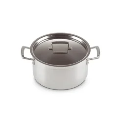 Outlet LE CREUSET Faitout Inox 24 cm avec Couvercle
