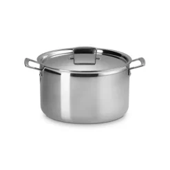 LE CREUSET Faitout Inox 28 cm avec Couvercle