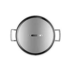 LE CREUSET Faitout Inox 28 cm avec Couvercle