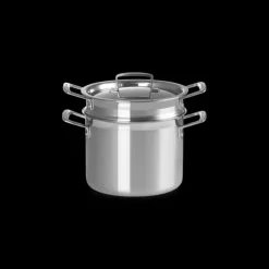 Discount LE CREUSET Faitout Inox 20 cm avec Panier Vapeur
