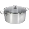 Hot DE BUYER Faitout Inox avec Couvercle ø28 cm Milady