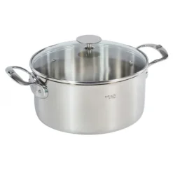 Hot DE BUYER Faitout Inox avec Couvercle ø24 cm Milady