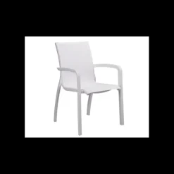 Online GROSFILLEX Fauteuil d'extérieur Blanc Glacier et Toile Blanche Sunset