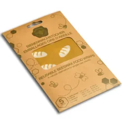 New NUTS Feuille Emballage Alimentaire Cire Abeille (x5)