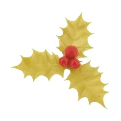 Best MALLARD FERRIERE Feuilles de Houx Triple Dorées x144