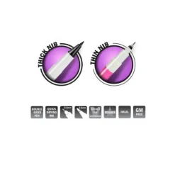 Hot RAINBOW DUST Feutre alimentaire Bleu ciel double mines