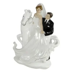 Clearance CUISINEADDICT Figurine Mariage Cheval Blanc 20 cm