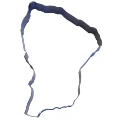 Best GOBEL FIN DE SERIE Cercle Inox Pays Guyane 15 x 12 cm x H 3 cm