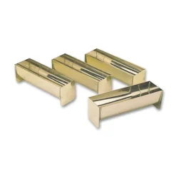 Discount MATFER FIN DE SERIE Lot de 2 Gouttières à Mini-Bûche Fer Blanc