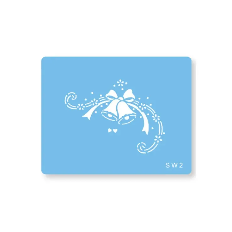 New JEM FIN DE SERIE Pochoir Cloches et Coeurs