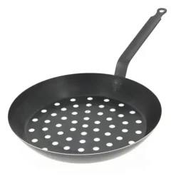 Discount DE BUYER FIN DE SERIE Poêle à Légumes Perforée Tôle Bleue Ø 28 cm Outdoor