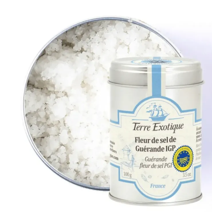 Sale TERRE EXOTIQUE Fleur de Sel de Guérande IGP 100 g
