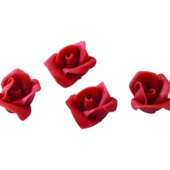Outlet MALLARD FERRIERE Fleurs en pâte d'amande roses rouges (x35) Mallard Ferrière