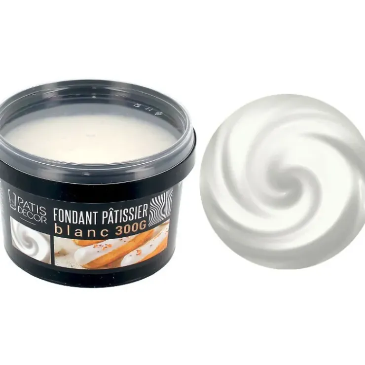 PATISDECOR Fondant Pâtissier Blanc 300 g Patisdécor