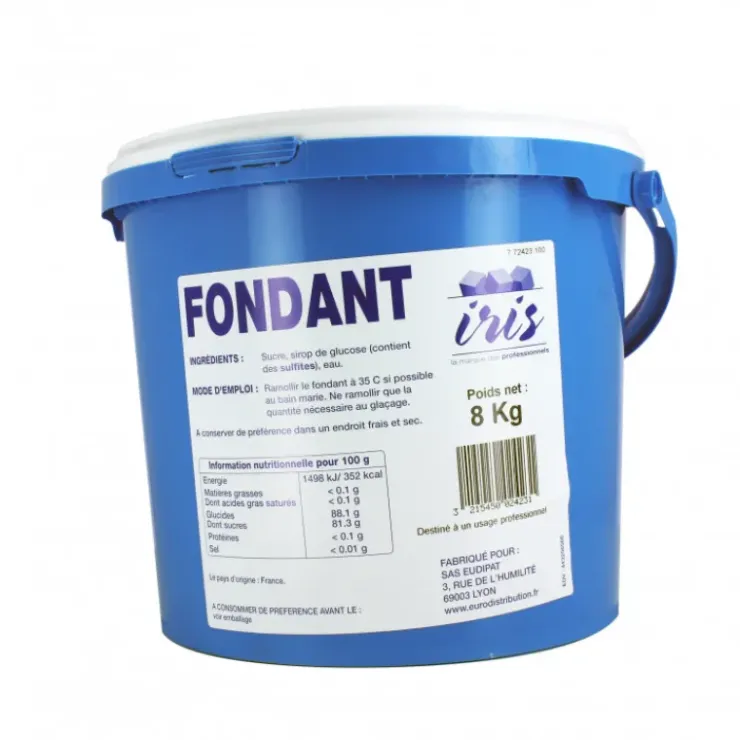 Clearance IRIS Fondant Pâtissier Blanc 8 kg