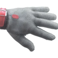 New ARCOS Gant de Protection en Cotte de Maille M Rouge