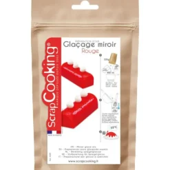 Sale SCRAPCOOKING Glaçage Miroir Rouge 220 g