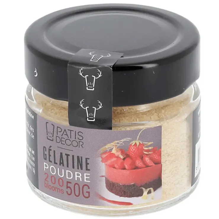 Hot PATISDECOR Gélatine Bovine en Poudre 200 Blooms 50 g Patisdécor