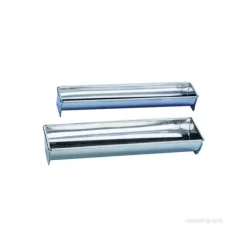 New MALLARD FERRIERE Gouttière à Bûche Fer Blanc 35 x 8 cm