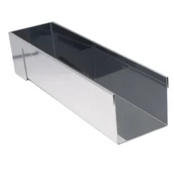 New DE BUYER Gouttière à Bûche Rectangulaire Démontable Inox 30.4 x 8.4 x 6.6 cm