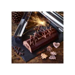 DE BUYER Gouttière à Bûche Ronde Démontable Inox 30.5 x 8.5 x 7.2 cm