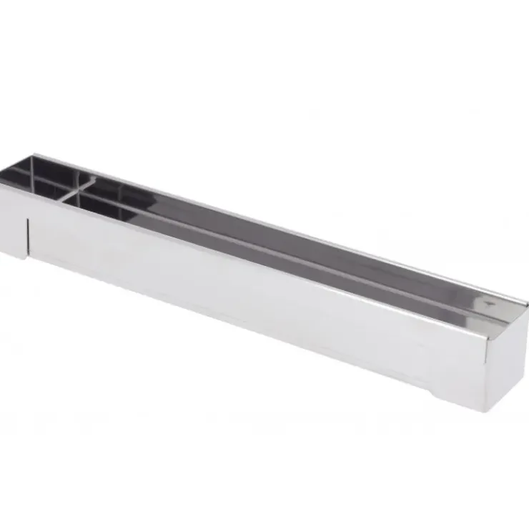 Hot DE BUYER Gouttière carrée démontable en inox 30 x 4 cm
