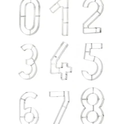 Hot MALLARD FERRIERE Grand Emporte Pièce Inox Chiffre 5 32x18 cm