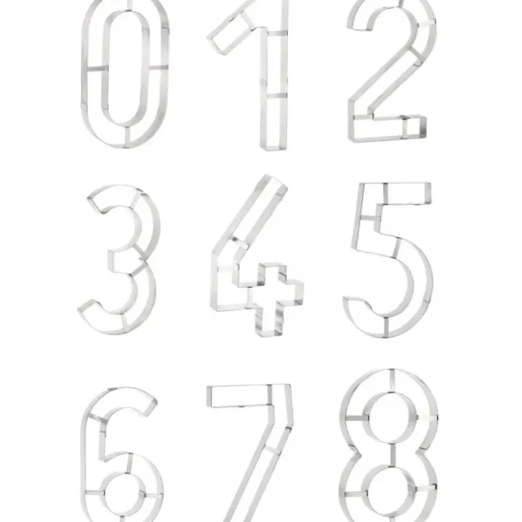 Discount MALLARD FERRIERE Grand Emporte Pièce Inox Chiffre 3 32x16 cm