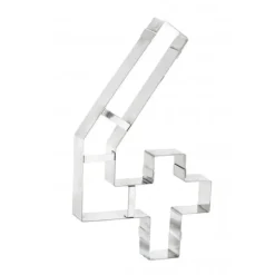 Discount MALLARD FERRIERE Grand Emporte Pièce Inox Chiffre 4 32x18 cm