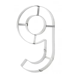 Best MALLARD FERRIERE Grand Emporte Pièce Inox Chiffre 6 ou 9 32x18 cm (x1)