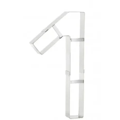 New MALLARD FERRIERE Grand Emporte Pièce Inox Chiffre 1 32x16 cm
