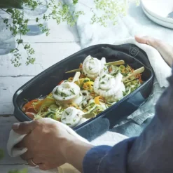 Clearance EMILE HENRY Grand Plat à Four Rectangulaire en Céramique 42,5 x 28 cm Belle-Île