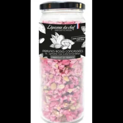 New EPICERIE DU CHEF Grand pot pralines roses concassées 220 g L'