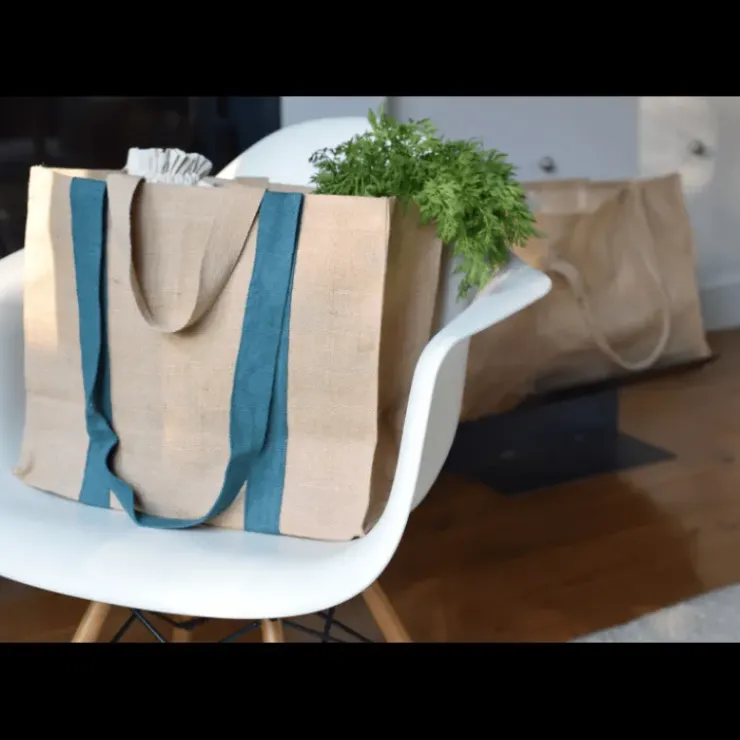 PEBBLY Grand Sac Cabas en fibre de jute