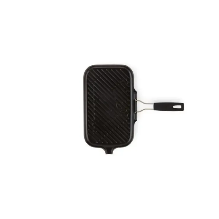 Sale LE CREUSET Gril en Fonte rectangulaire 36 x 20 cm avec Manche repliable