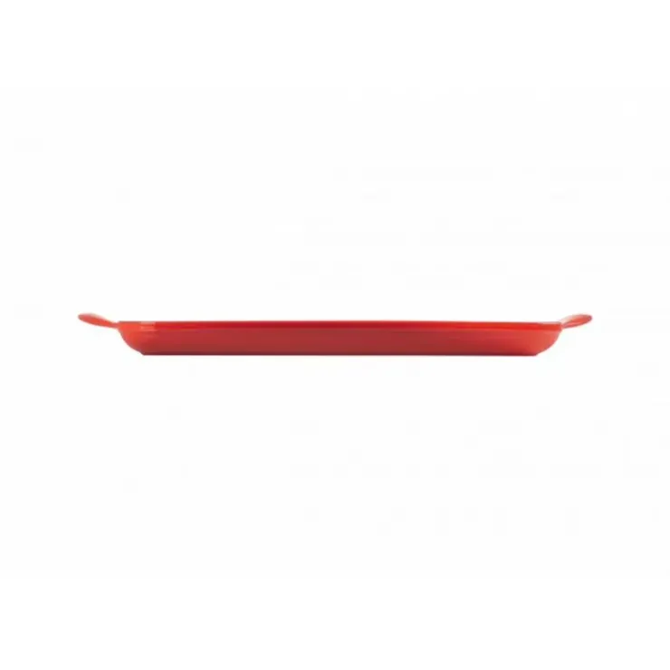 Sale LE CREUSET Gril en Fonte Rectangulaire 32 cm Cerise