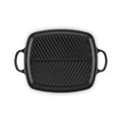 Sale LE CREUSET Gril en Fonte Rectangulaire 30 cm Noir Mat