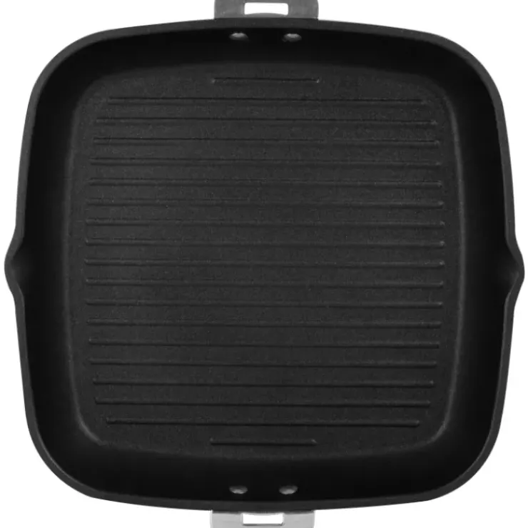 Best CRISTEL Grill Carré Cookway 28 cm Poignée Amovible Ultralu