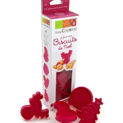 Online SCRAPCOOKING Kit 4 découpoirs à éjecteurs pour Biscuits Noël