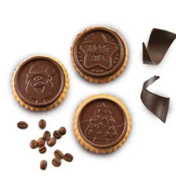 SILIKOMART Kit Biscuit Chocolat Rond Noël Ø 5,7 cm (x6)